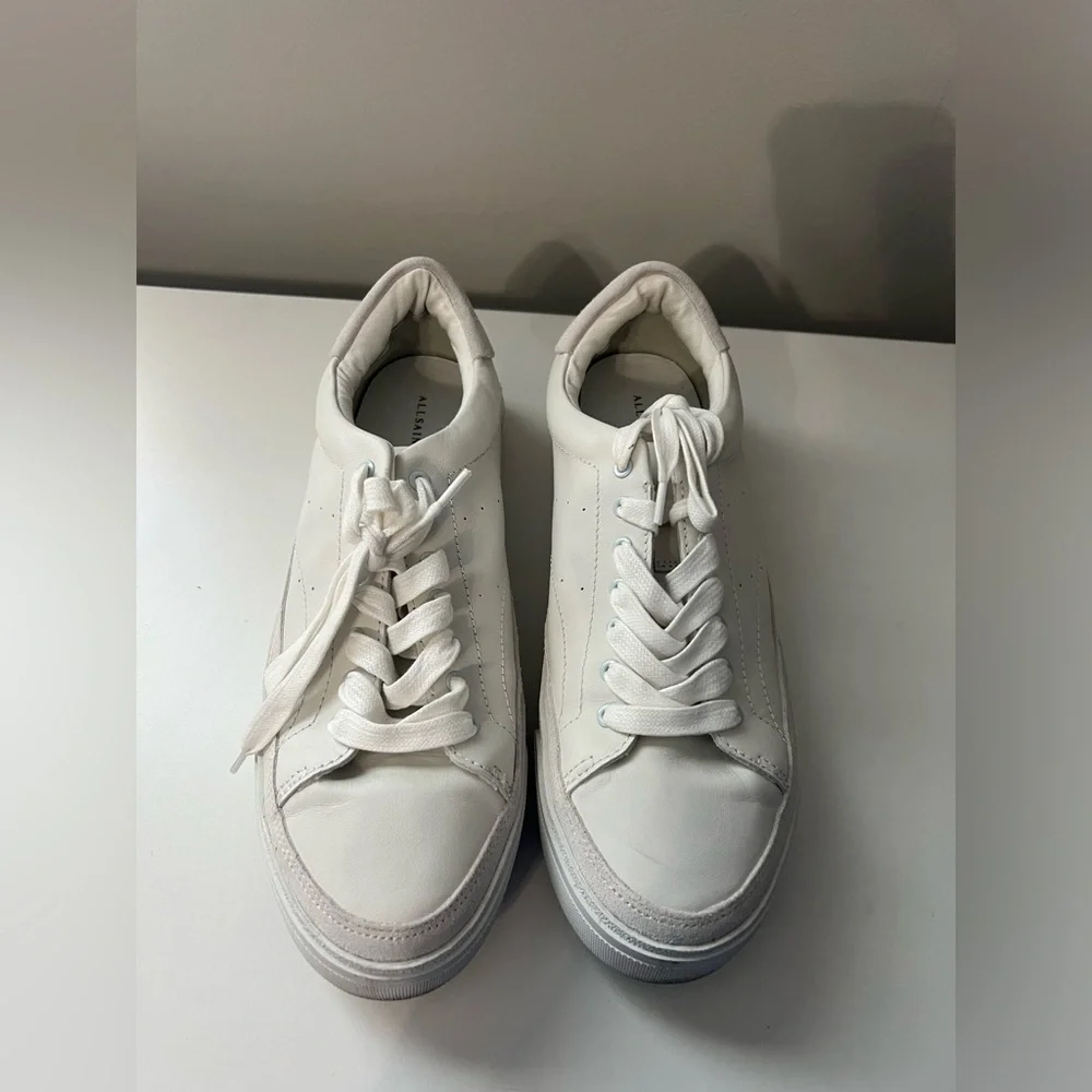 ALLSAINTS Trish Sneaker in Chalk White - Picture 2 of 8